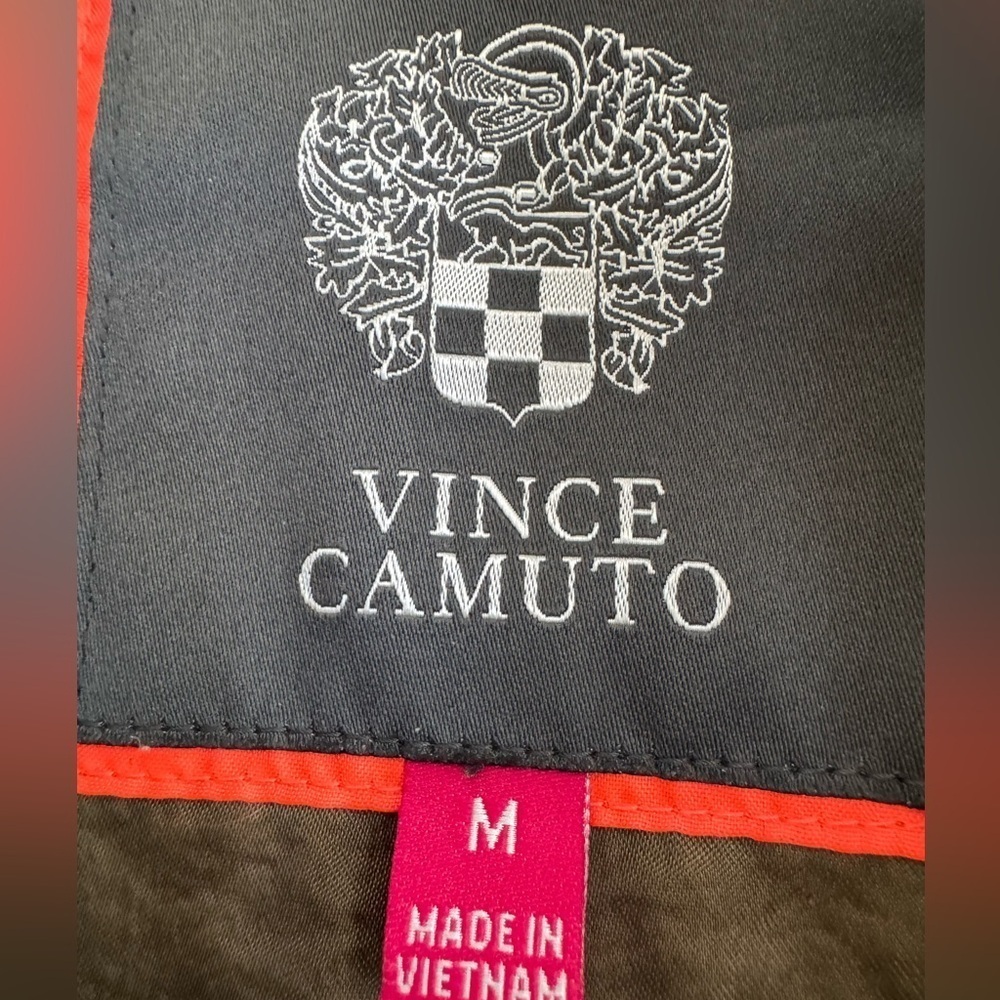 Vince Camuto Olive Green Hooded Jacket Medium - Picture 3 of 6